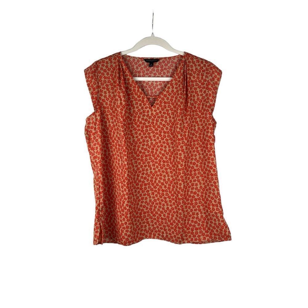 Banana Republic Sleeveless Clover V-neck Cutout Top Medium